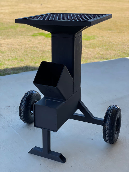 6" Rocket Stove with Grill Attachment Bundle